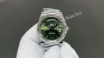 8+ Factory Rolex Daydate 40mm Fluted Bezel 3255 Movement Romans Blue/Green Face Watch